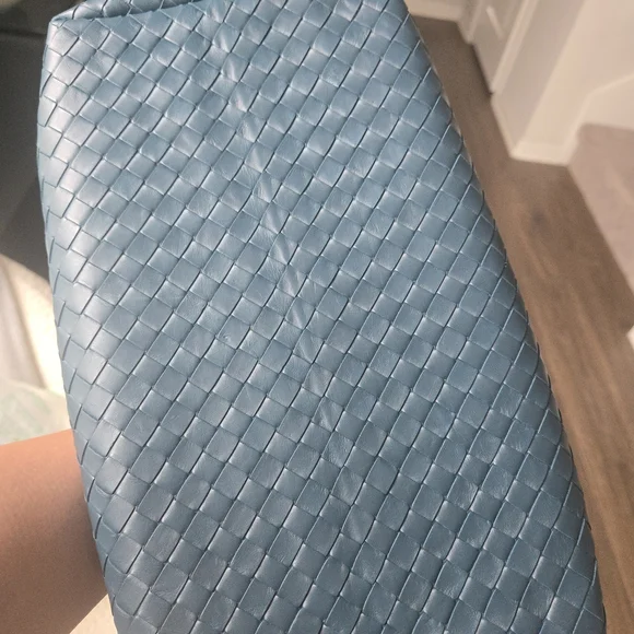 BOTTEGA VENETA Roma Intrecciato Nappa Bag Dark Teal EUC - Picture 7 of 16